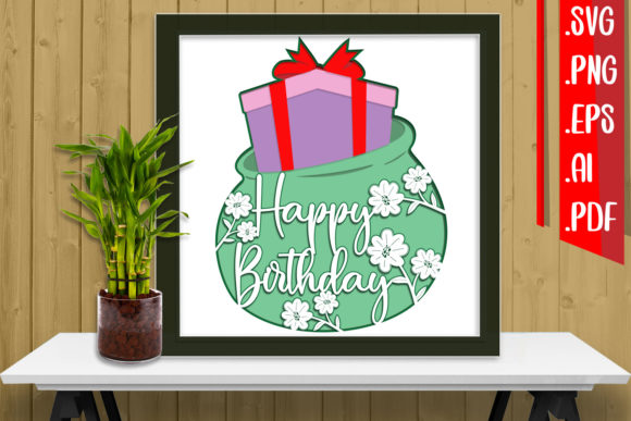 3D SVG for Shadow Boxes: Birthday Papercut 16 Review