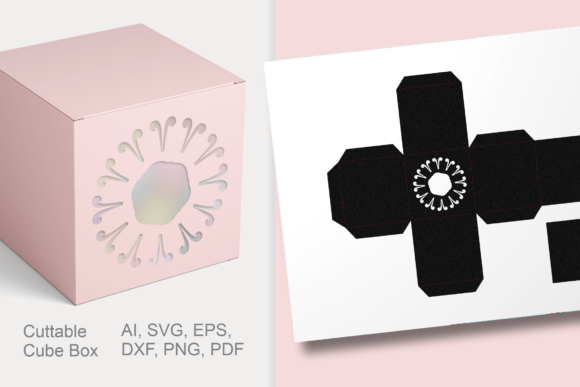 3D SVG Shapes: Flourish Window Cuttable Cube Gift Box Review