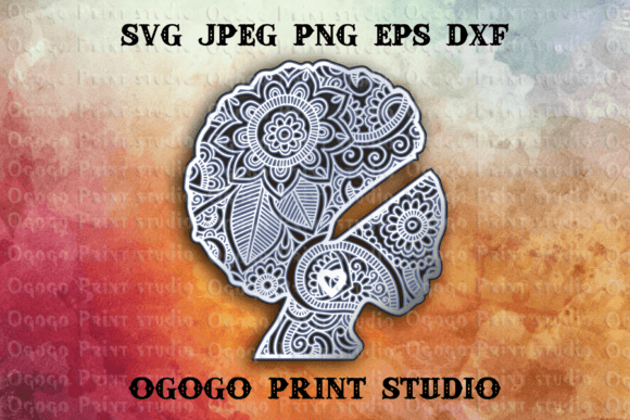 African American 3D SVG: Bold Shapes for Crafters