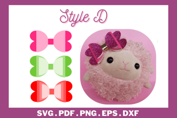 Bow SVG, Hairbow Template: 3D SVG Shapes Review