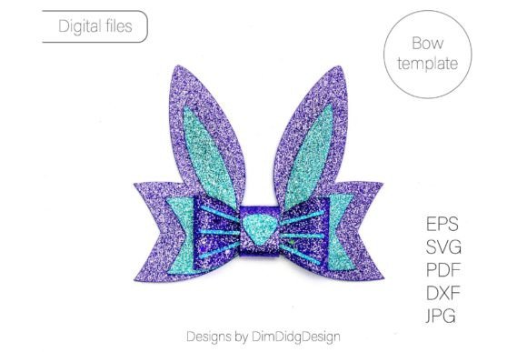 Bunny Bow SVG: 3D Shapes for Branding