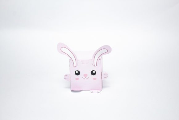 Bunny Kids Favor Box: 3D SVG for Entertainment