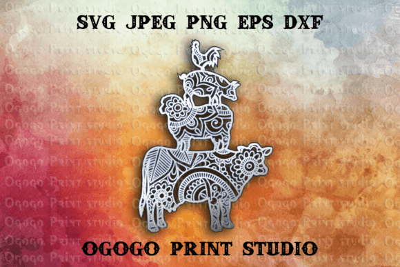Farm Svg: 3D SVG Shapes for Editorial Design