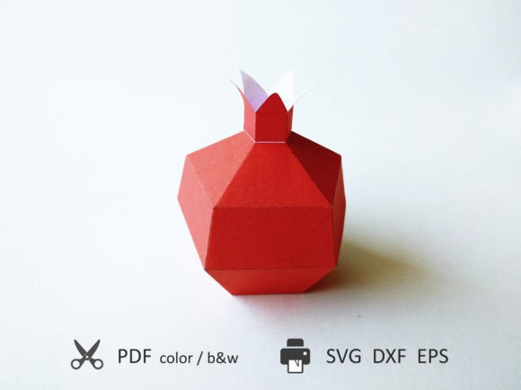 Pomegranate 3D Toy: A Fresh 3D SVG for Shapes