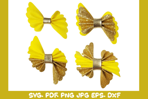 Reviewing 3D SVG Shapes: Pinch Hairbow Template