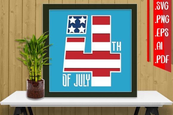 Reviewing 4th of July 3D SVG for Shadow Boxes