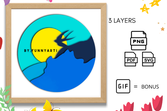 Summer PaperCut 3D Layered: A Review for Shadow Boxes & 3D SVG